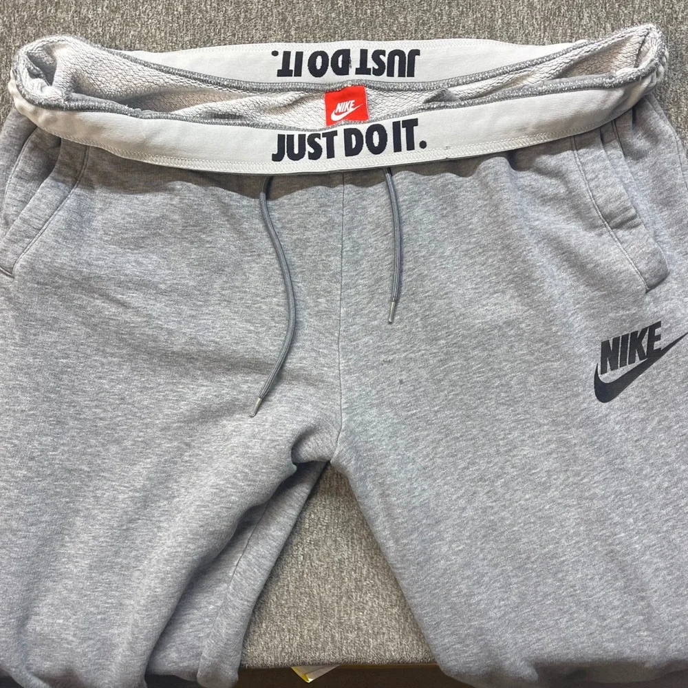Nike Mens Just Do It Fleece Joggers Grey‎ Sweatpants AA1533-091 XL